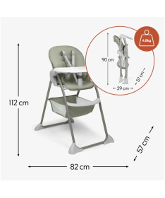 Hauck Sit N Fold hranilica za bebe do 15 kg Sage