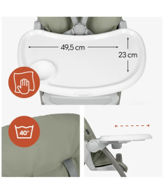 Hauck Sit N Fold hranilica za bebe do 15 kg Sage