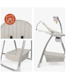 Hauck Sit N Relax hranilica za bebe 3 u 1 Beige