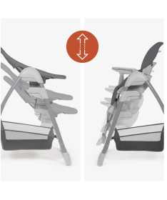 Hauck Sit N Relax hranilica za bebe 3 u 1 Dark Grey