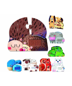 HEADU Puzzle za decu Taktilne životinje - 1038728