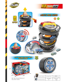 HK Mini komplet u obliku gume sa trkačkim autićima A097799