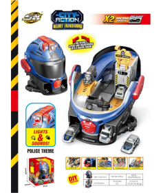 HK Mini komplet u obliku kacige sa transformišućom trkačkom stazom  A097798