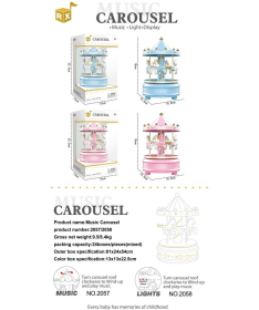 HK mini muzička vrteška za decu sa svetlom - A090556