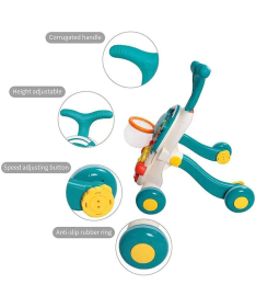 Huanger Interaktivna guralica i stočić 2u1 Plava - 35511