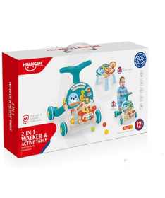 Huanger Interaktivna guralica i stočić 2u1 Plava - 35511