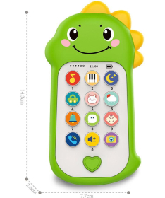 Huanger interaktivni bebi telefon igračka za decu Dino - 1042226