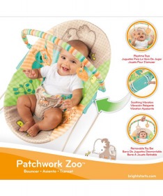 Bright starts lezaljka za bebe Patchwork Zoo 60136