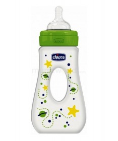 Chicco plasticna flasica za bebe djevrek unisex 240 ml silikon 4 meseca +