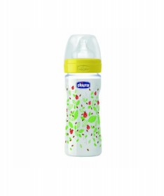 Chicco plasticna flasica za bebe wellbeing unisex 250 ml silikon 2 meseca +