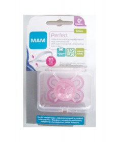 MAM laza za bebe i decu (varalica) Perfect silikon 0 meseci + 1 kom