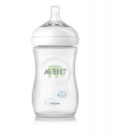 Avent flasica za bebe Natural Deco Slon Plava SCF627/17 1 mesec +