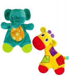 Bright starts glodalica za bebe Zvecka Lav i Slon
