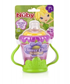 Nuby plasticna casa za decu sa silikonskim piskom i ruckama Flower 4 meseca +