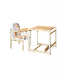 Lorelli Bertoni hranilica za bebe (stolica za hranjenje) Drvena Woody