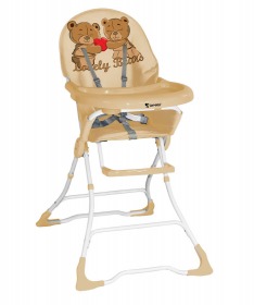 Lorelli Bertoni hranilica za bebe (stolica za hranjenje) Candy beige brown bears