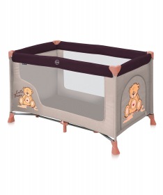 Lorelli Bertoni prenosivi krevetac za bebe Nanny 1 nivo Beige bear