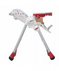 Chicco hranilica za bebe stolica za hranjenje 2 u 1 Polly happy land crvena