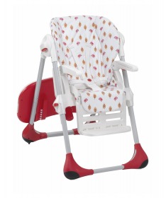 Chicco hranilica za bebe stolica za hranjenje 2 u 1 Polly happy land crvena