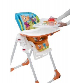 Chicco hranilica za bebe stolica za hranjenje 2 u 1 Polly moon plava