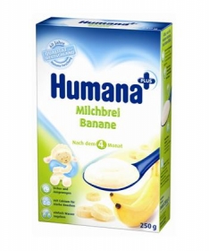 Humana mlecna kasica sa Bananom 250 g 4 meseca +