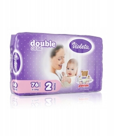 Violeta pelene za bebe i decu jumbo 2 mini 3 - 6 kg 76 kom