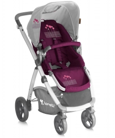 Lorelli Bertoni kolica za bebe Evo 2 u 1 Violet pink flowers