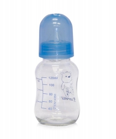 Lorelli Bertoni staklena flasica za bebe plava 125 ml 0 meseci + 