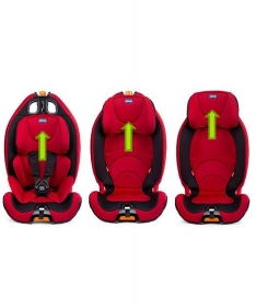 Chicco decije auto sediste od 9 do 36kg Gro Up grupa 1/2/3 race crveno