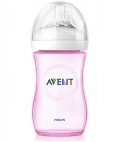 Avent flasica za bebe Natural PP Roza 260ml SCF694/17