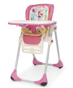 Chicco hranilica za bebe Polly 2 in 1 Marine roze