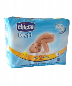 Chicco pelene DRYFIT Newborn od 2 do 5 kg 25 kom
