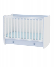 Lorelli Bertoni krevetac za bebe 2 u 1 Dream White Blue