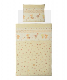 Textil posteljina za bebe BE HAPPY - Žuta