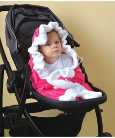 Textil deka za bebe Baby Stars 90X90 cm - Roza