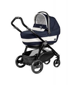 Peg Perego kolica 3 u 1 BOOK PLUS RAM NERO POP UP XL Completo Modular BLUE DENIM