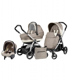 Peg Perego kolica 3 u 1 BOOK PLUS RAM Silver BLACK POP UP XL Completo Modular VERSILIA