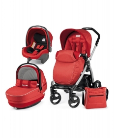 Peg Perego kolica 3 u 1 BOOK PLUS RAM Silver BLACK POP UP XL Completo Modular SUNSET