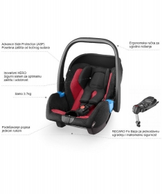 Recaro auto sediste Privia HERO Violet od rodjenja do 13kg