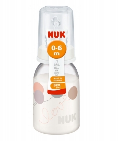 NUK plasticna flasica za bebe 110 ml silikon love ballon 0 meseci +