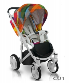 Bexa kolica za bebe Cube Amo kolica za bebe Rainbow set 2u1
