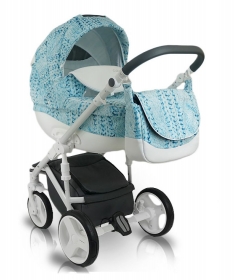 Bexa kolica za bebe Cube Amo kolica za bebe Baby Blue set 2u1