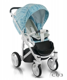 Bexa kolica za bebe Cube Amo kolica za bebe Baby Blue set 2u1