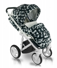 Bexa kolica za bebe Cube Amo kolica za bebe Black&Grey set 2u1
