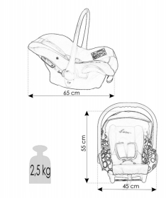 Bexa kolica za bebe Cube Amo kolica za bebe Black&Grey set 32u1