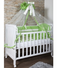 Tri Drugara komplet posteljina za krevetac za bebe zelena