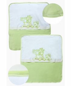Tri Drugara prekrivac pamucni za bebe zelena