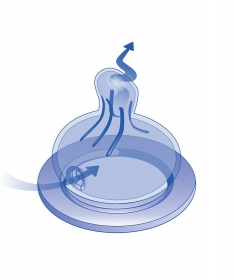 Nip staklena flasica sa sirokom otvorom 0m+ 240 ml narandzasta