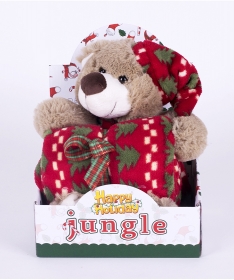 Jungle ćebe za bebe sa igračkom Happy BEAR 