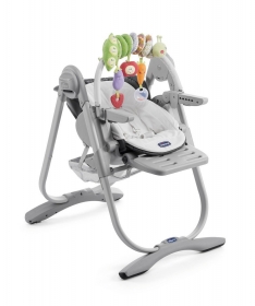Chicco hranilica za bebe 3 u 1 Polly Magic dark grey-tamno siva
